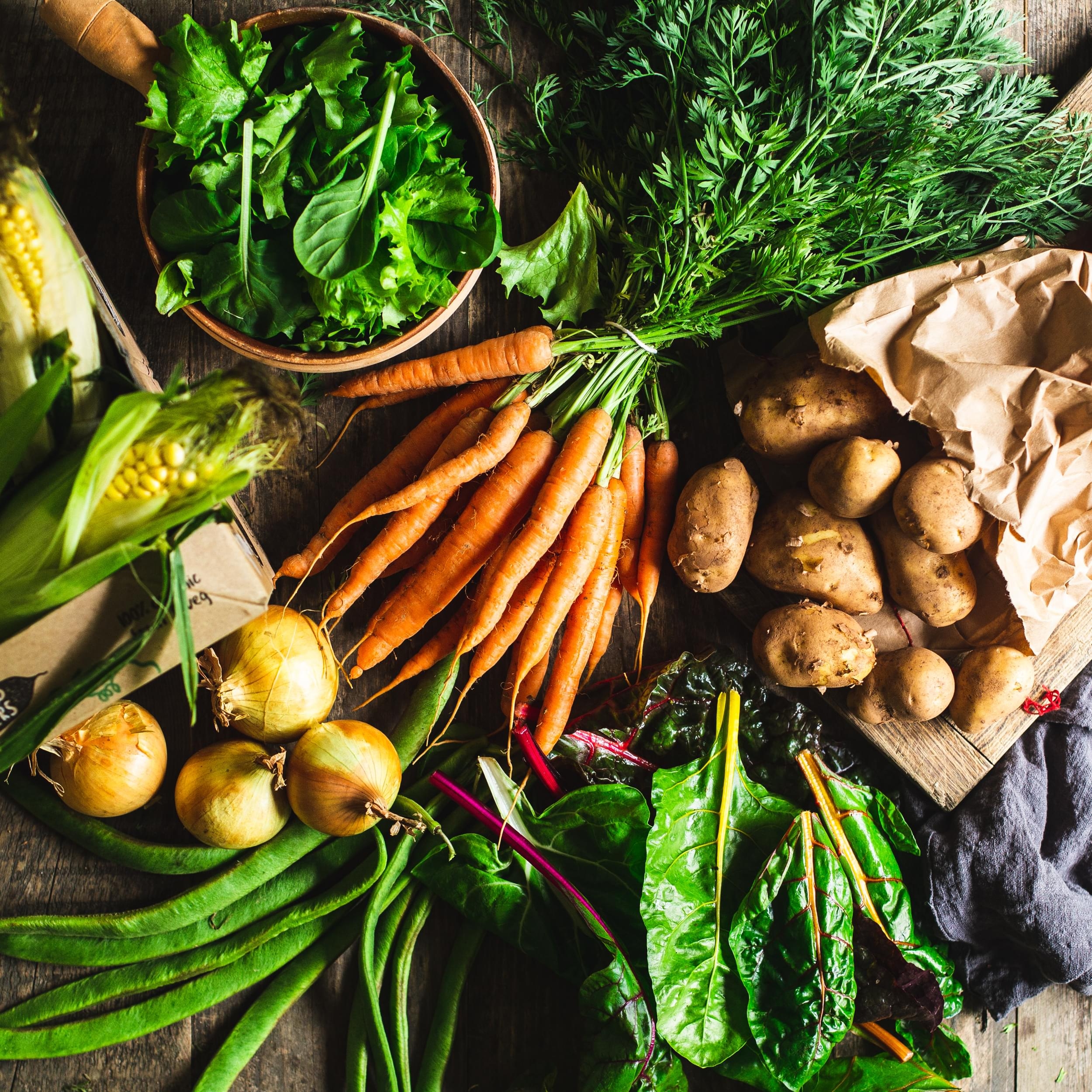 Seasonal organic veg box - small