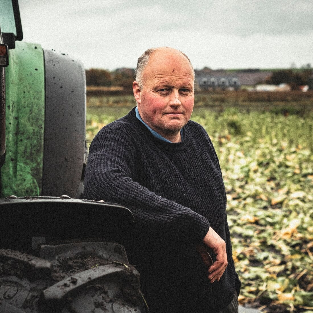 Portait photograph of Dan Gielty, a grower for Riverford.